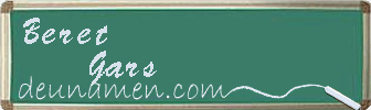 Beret Gars Visitenkarte